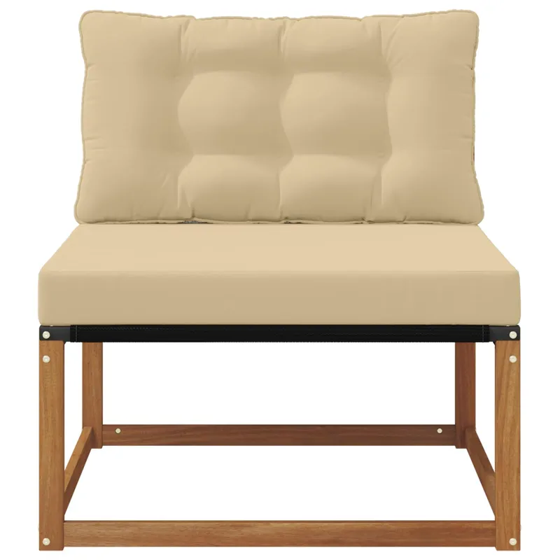 Sekcija sofa vienetai Kietasis akacijos medis ir Textilene