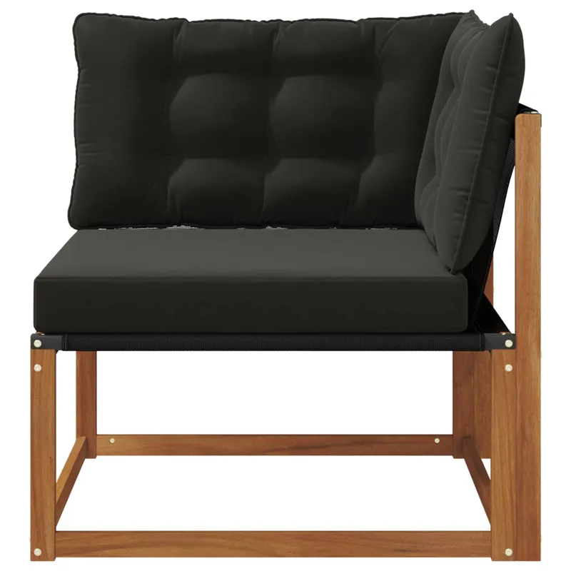 Lauko kampinė sofa Kietasis akacijos medis ir Textilene