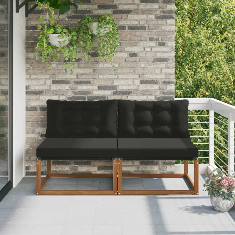 2 Vienetas Lauko Vidurinis Sofa