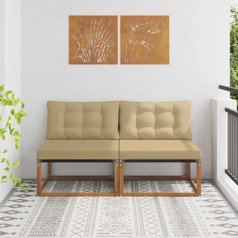 2 Vienetas Lauko Vidurinis Sofa
