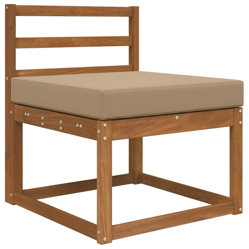 Lauko sofa pagalvėlė Taupe 60 x 60 x 8 cm Poliesteris
