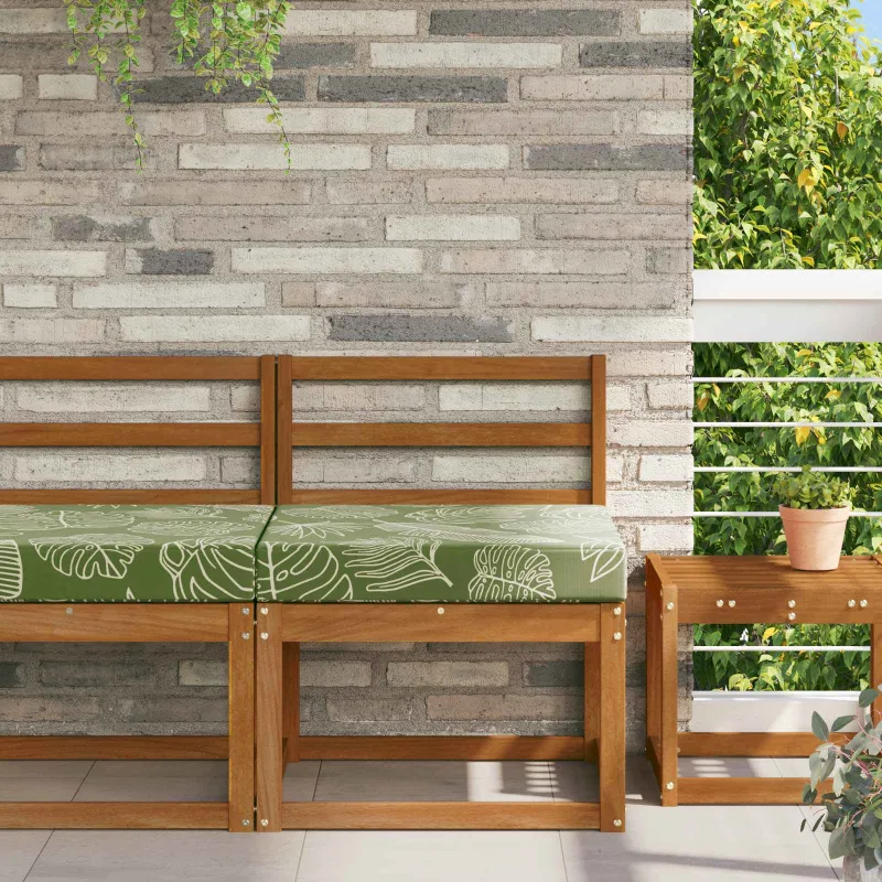 Lauko sofa pagalvėlė Lapų dizainas 60 x 60 x 8 cm Poliesteris