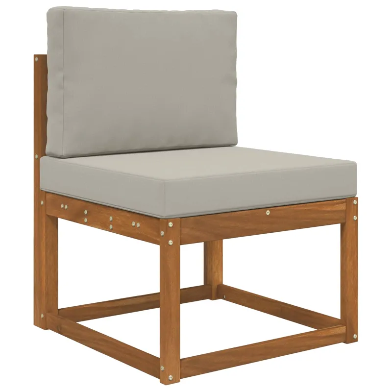 Lauko sofa pagalvėlė 2 pcs Pilka Poliesteris