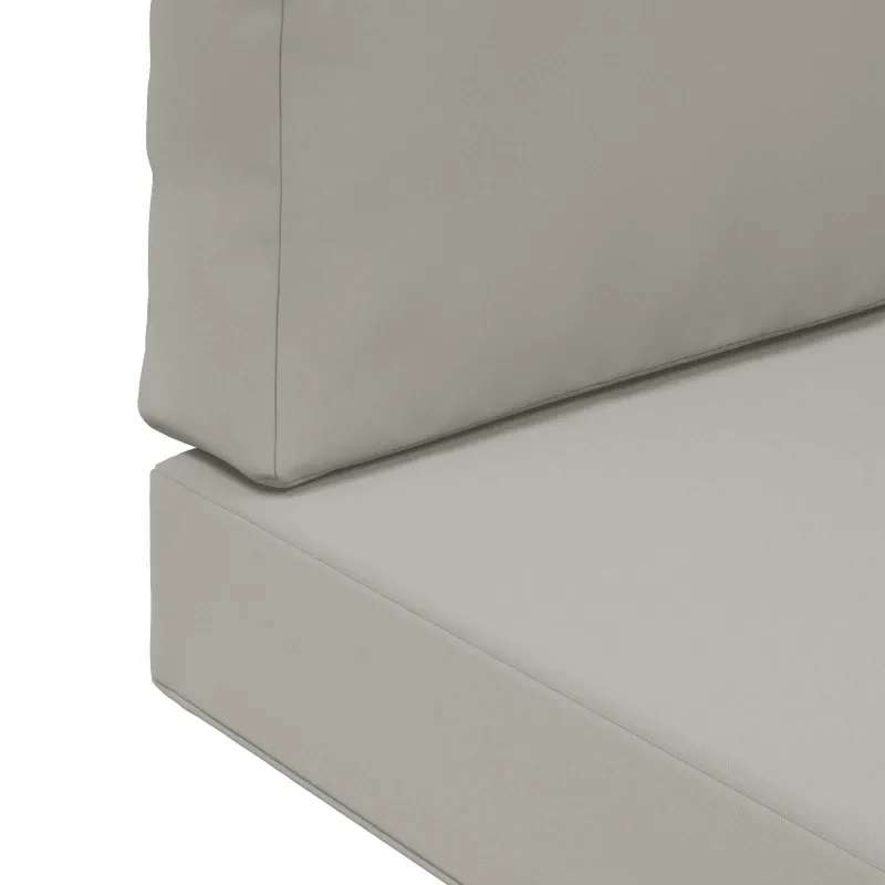 Lauko sofa pagalvėlė 2 pcs Pilka Poliesteris