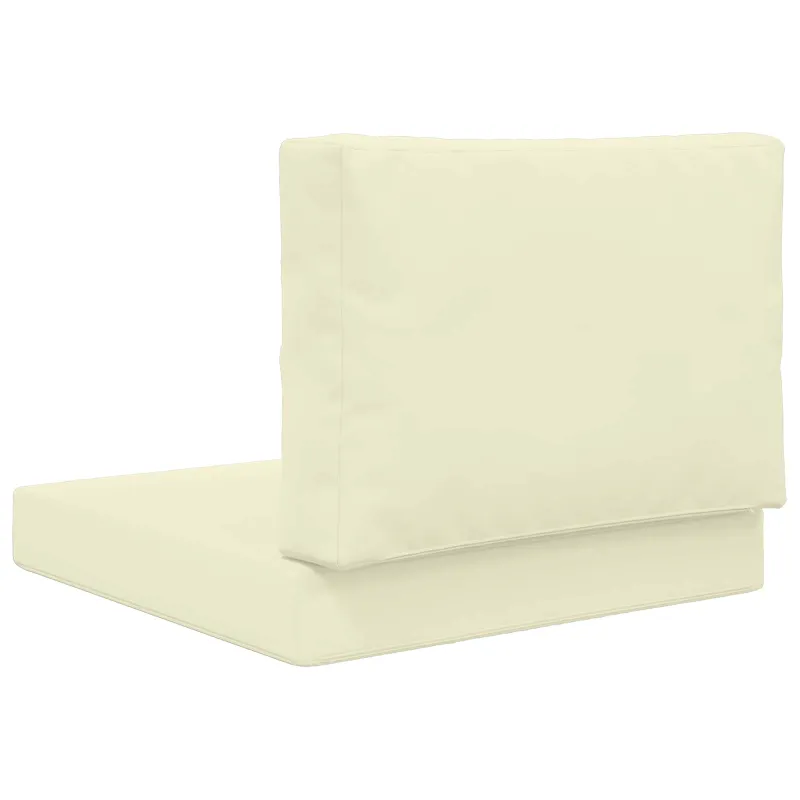 Lauko sofa pagalvėlė 2 pcs Kreminė Poliesteris