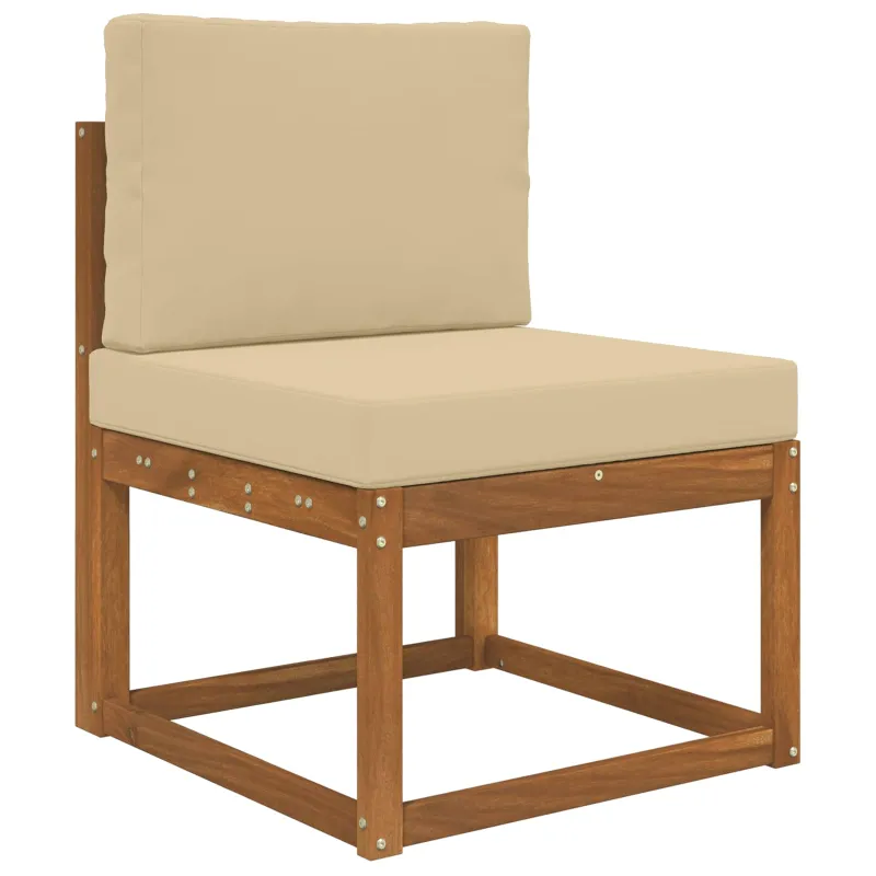 Lauko sofa pagalvėlė 2 pcs Smėlio Poliesteris