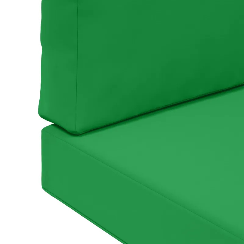 Lauko sofa pagalvėlė 2 pcs Žalia Poliesteris