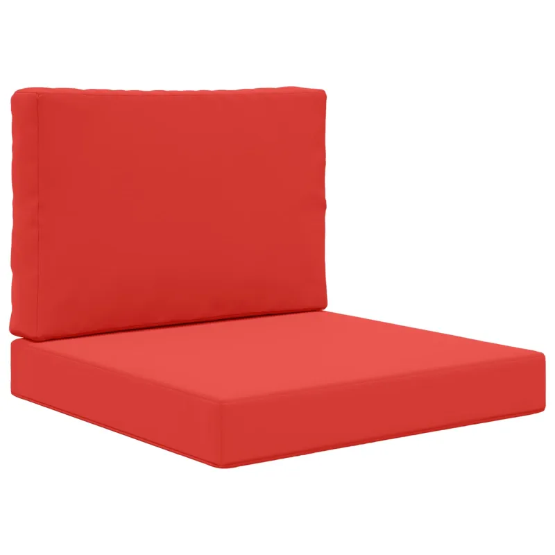 Lauko sofa pagalvėlė 2 pcs Raudona Poliesteris