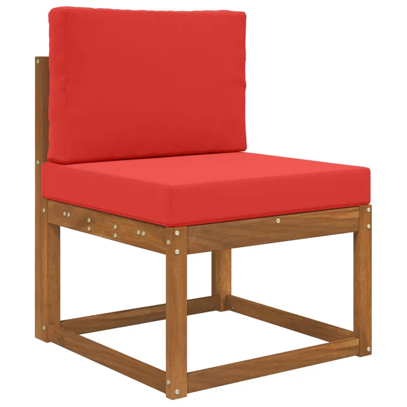 Lauko sofa pagalvėlė 2 pcs Raudona Poliesteris