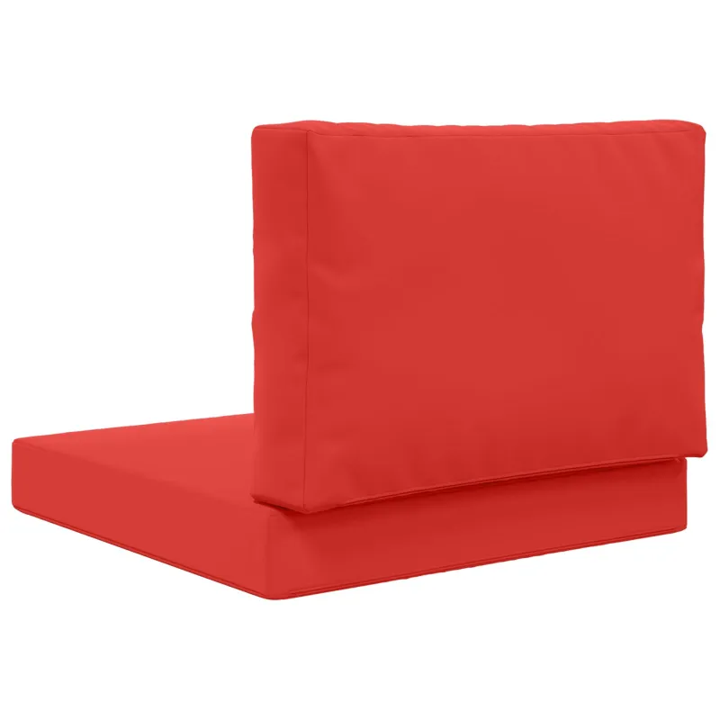 Lauko sofa pagalvėlė 2 pcs Raudona Poliesteris