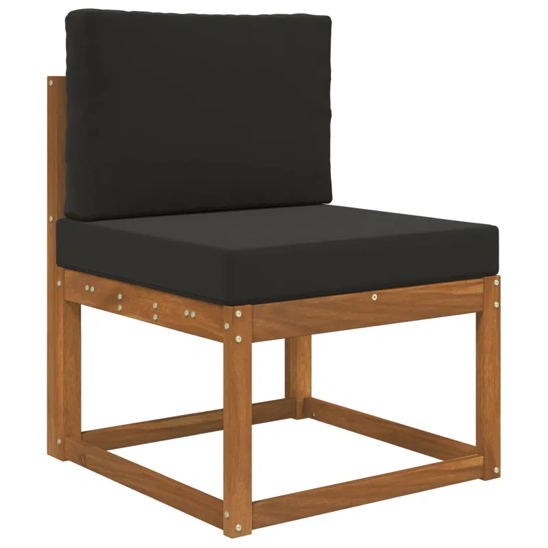 Lauko sofa pagalvėlė 2 pcs Juodas Poliesteris
