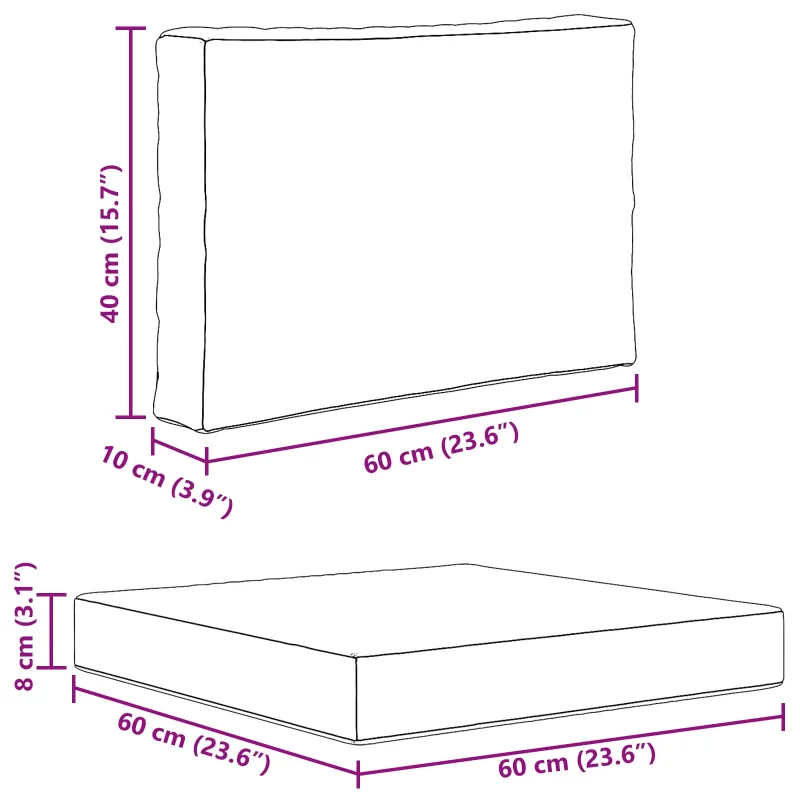 Lauko sofa pagalvėlė 2 pcs Juodas Poliesteris
