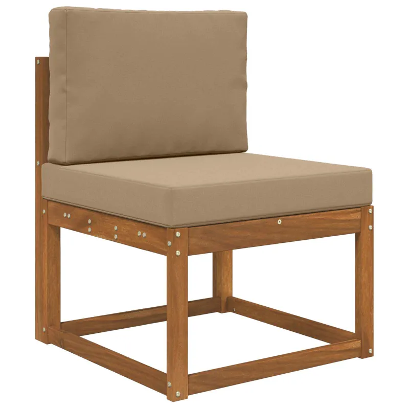 Lauko sofa pagalvėlė 2 pcs Taupe Poliesteris