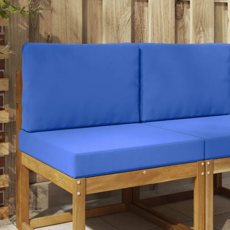 Lauko sofa pagalvėlė 2 pcs Karališka mėlyna Poliesteris