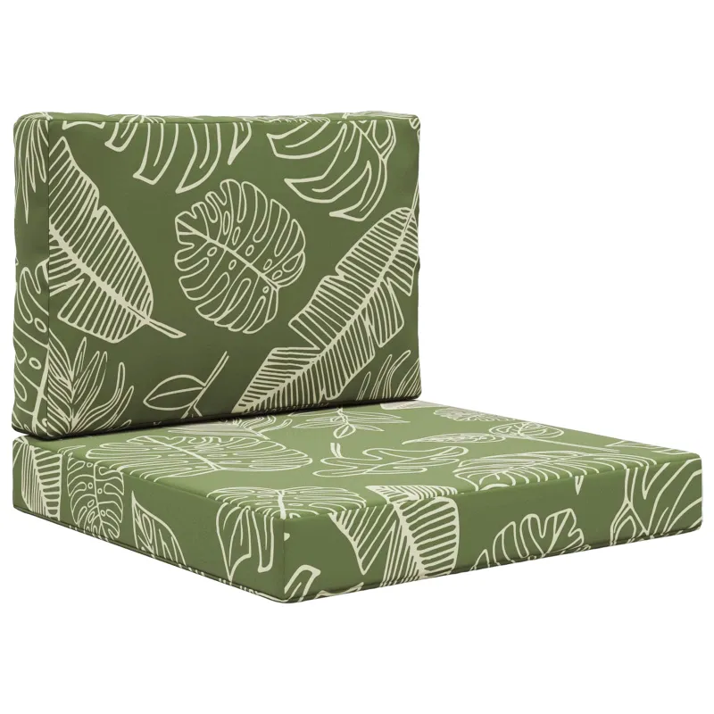 Lauko sofa pagalvėlė 2 pcs Lapų dizainas Poliesteris