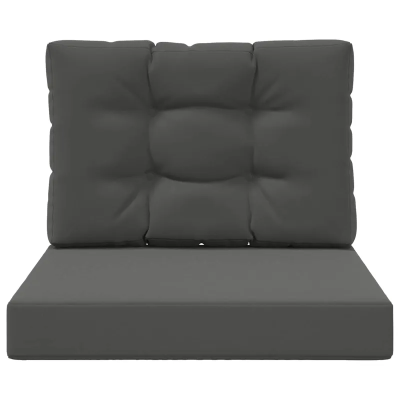 Lauko sofa pagalvėlė 2 pcs Antracitas Poliesteris
