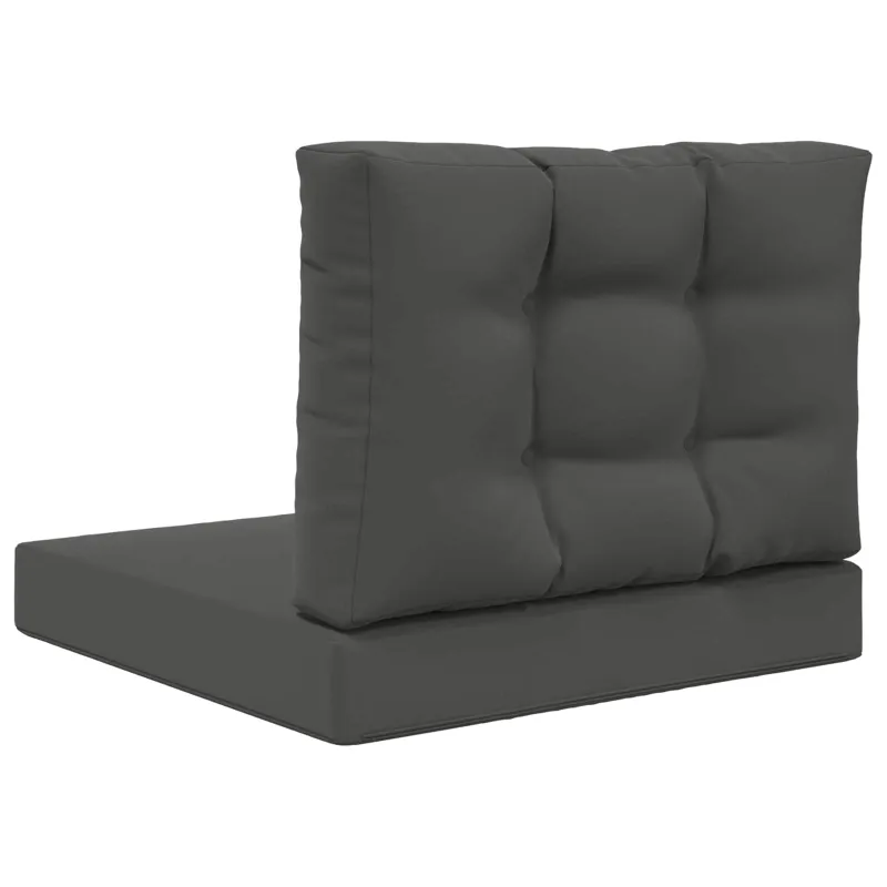 Lauko sofa pagalvėlė 2 pcs Antracitas Poliesteris