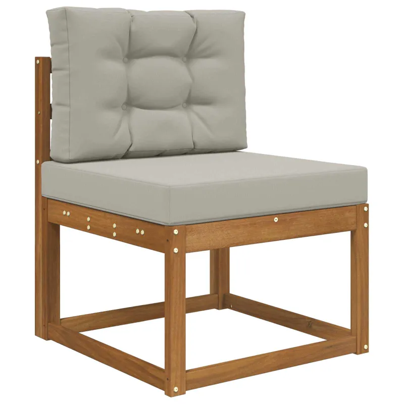 Lauko sofa pagalvėlė 2 pcs Pilka Poliesteris