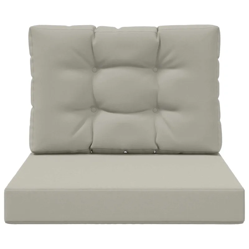 Lauko sofa pagalvėlė 2 pcs Pilka Poliesteris