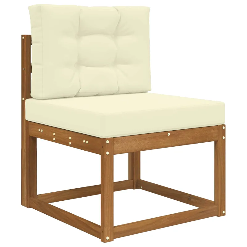 Lauko sofa pagalvėlė 2 pcs Kreminė Poliesteris