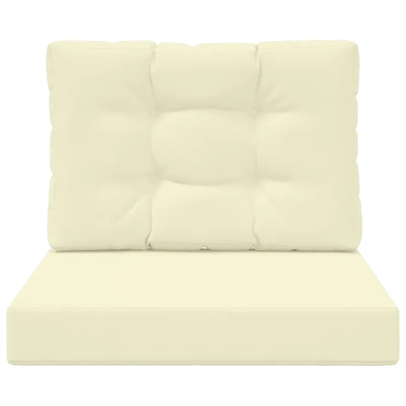 Lauko sofa pagalvėlė 2 pcs Kreminė Poliesteris