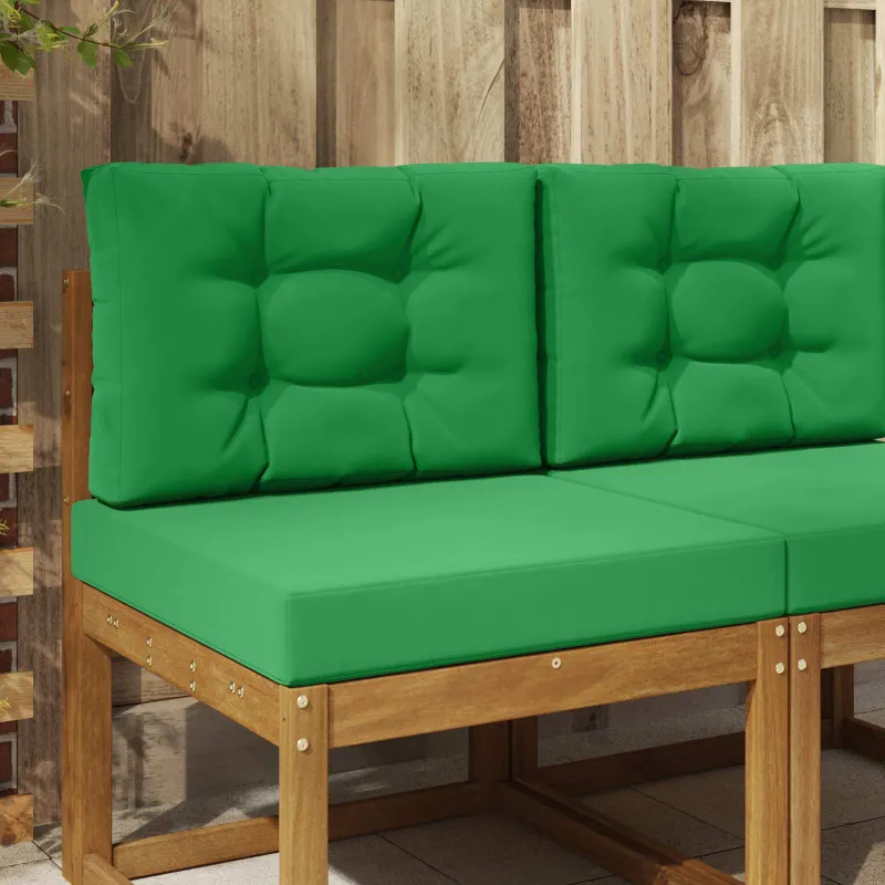 Lauko sofa pagalvėlė 2 pcs Žalia Poliesteris