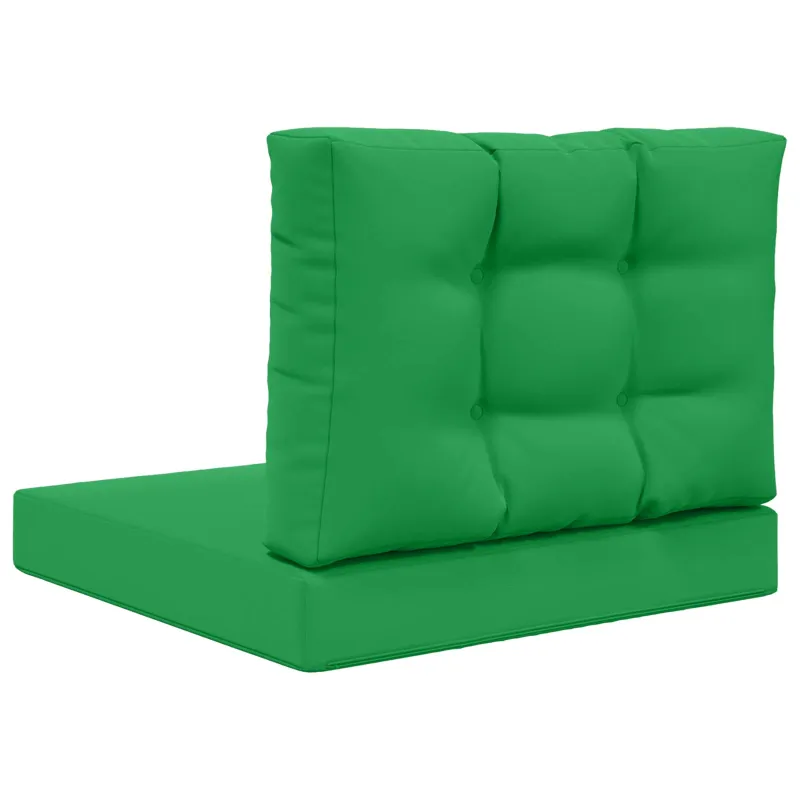 Lauko sofa pagalvėlė 2 pcs Žalia Poliesteris