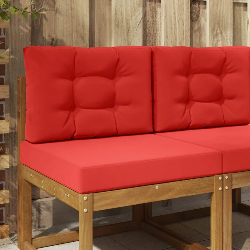Lauko sofa pagalvėlė 2 pcs Raudona Poliesteris