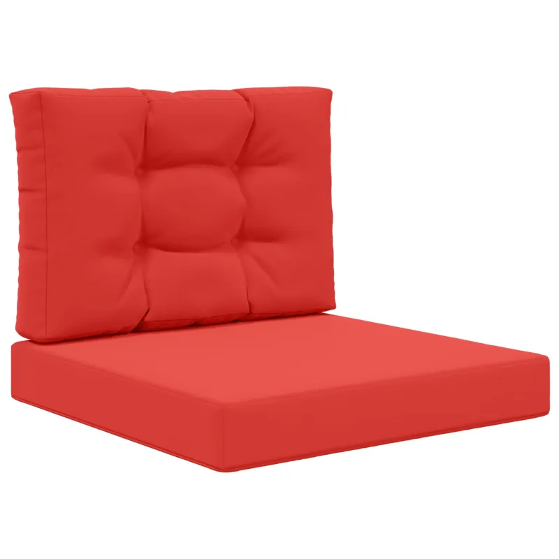 Lauko sofa pagalvėlė 2 pcs Raudona Poliesteris