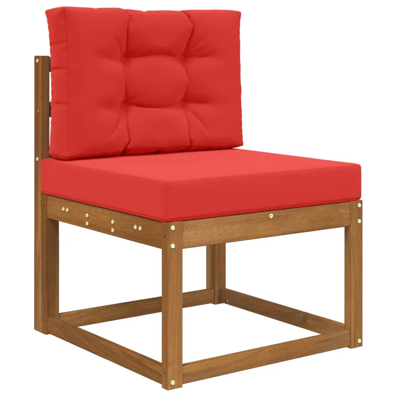 Lauko sofa pagalvėlė 2 pcs Raudona Poliesteris