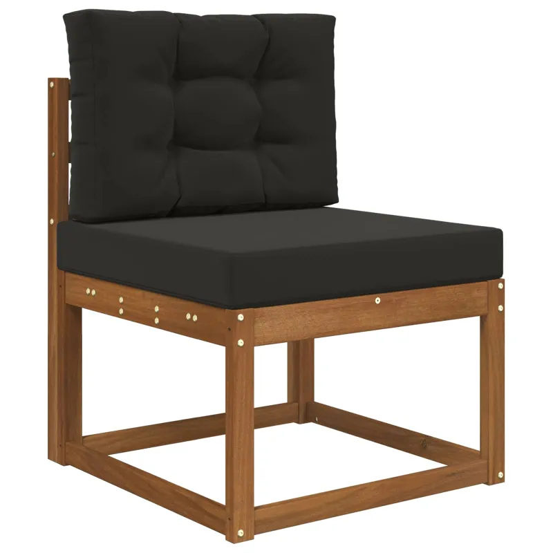 Lauko sofa pagalvėlė 2 pcs Juodas Poliesteris
