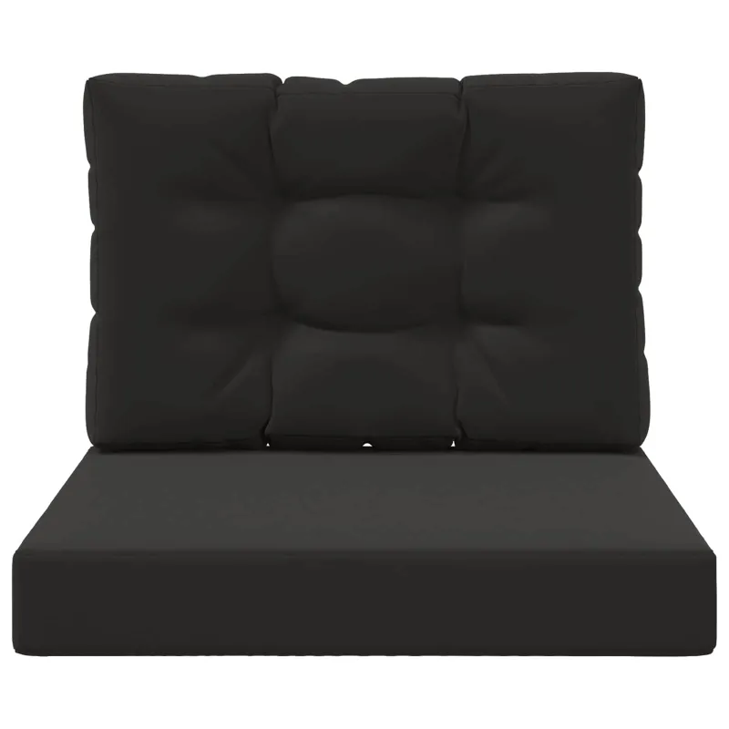 Lauko sofa pagalvėlė 2 pcs Juodas Poliesteris