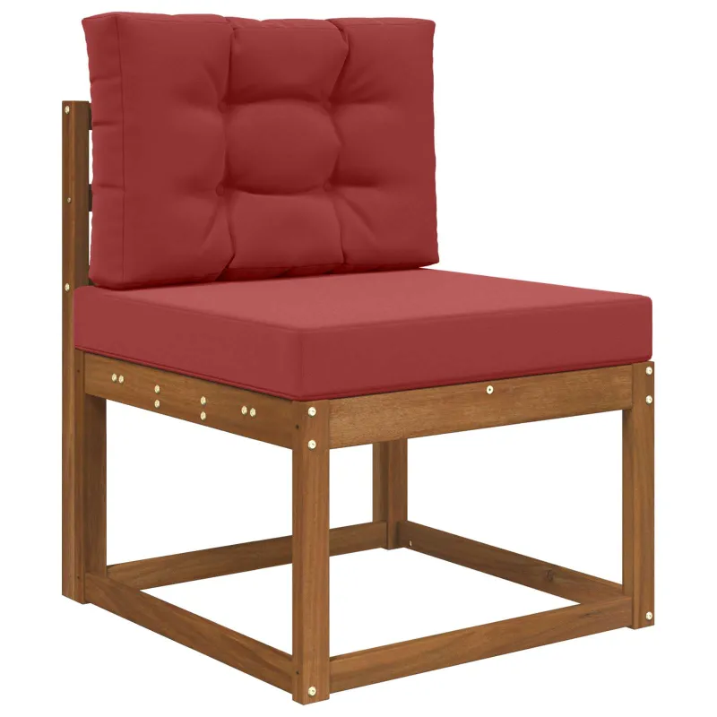 Lauko sofa pagalvėlė 2 pcs Vyno raudonumo Poliesteris