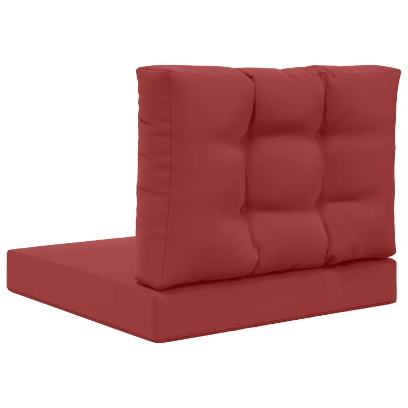 Lauko sofa pagalvėlė 2 pcs Vyno raudonumo Poliesteris