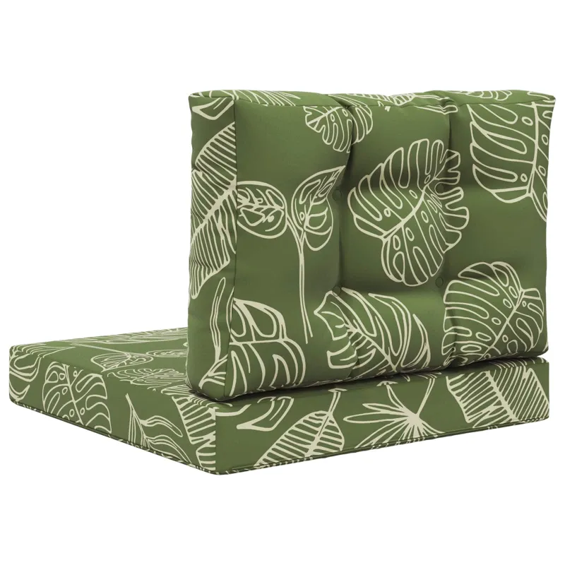 Lauko sofa pagalvėlė 2 pcs Lapų dizainas Poliesteris