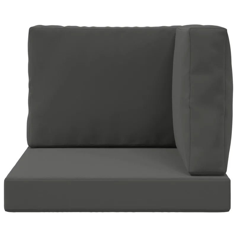 Lauko sofa pagalvėlė 3 pcs Antracitas Poliesteris