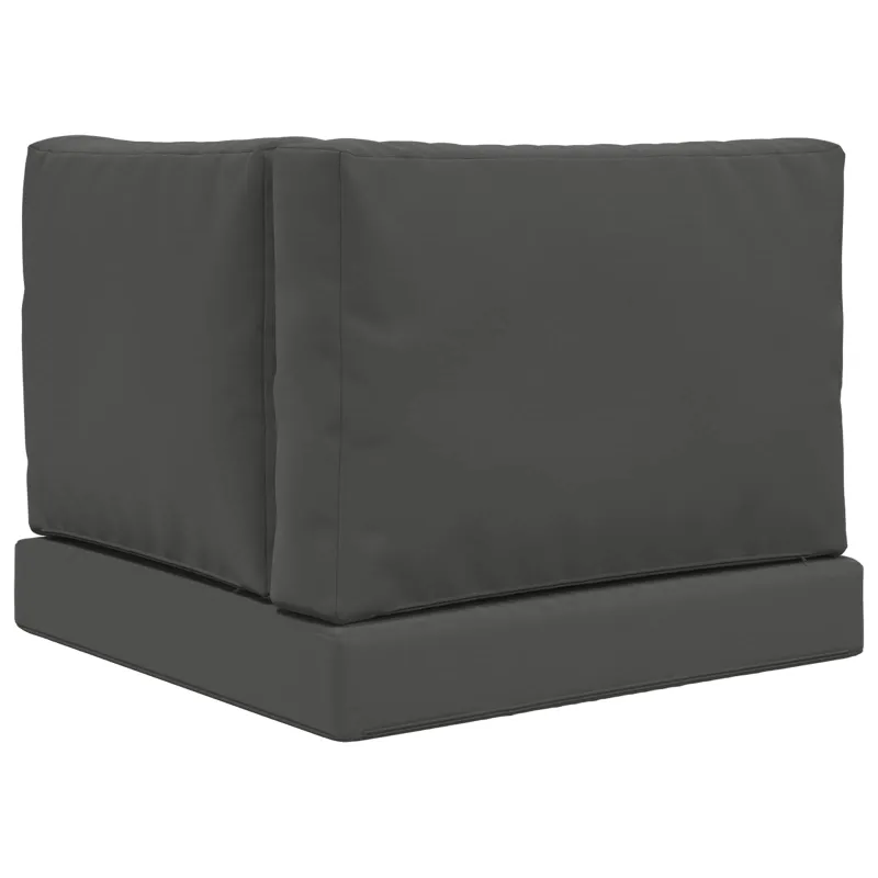 Lauko sofa pagalvėlė 3 pcs Antracitas Poliesteris