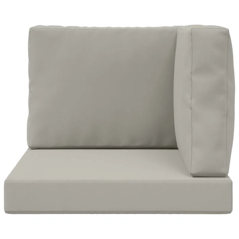 Lauko sofa pagalvėlė 3 pcs Pilka Poliesteris