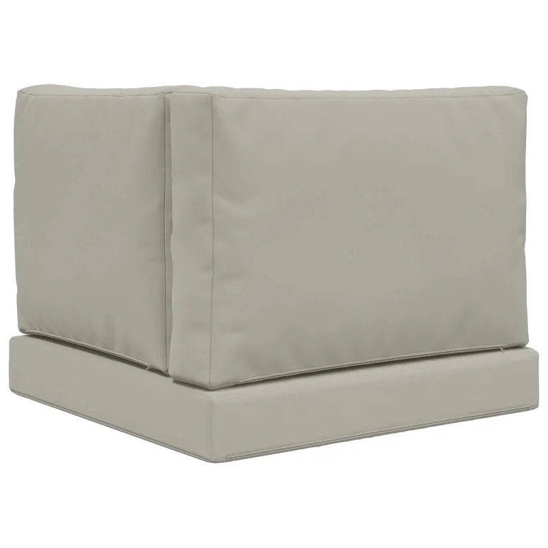 Lauko sofa pagalvėlė 3 pcs Pilka Poliesteris