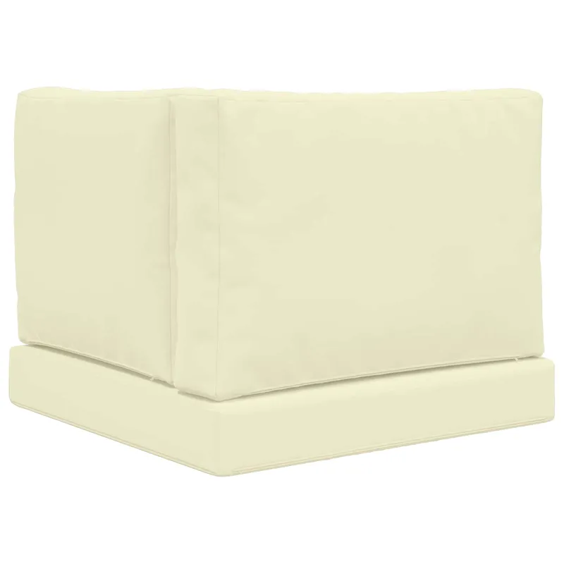 Lauko sofa pagalvėlė 3 pcs Kreminė Poliesteris