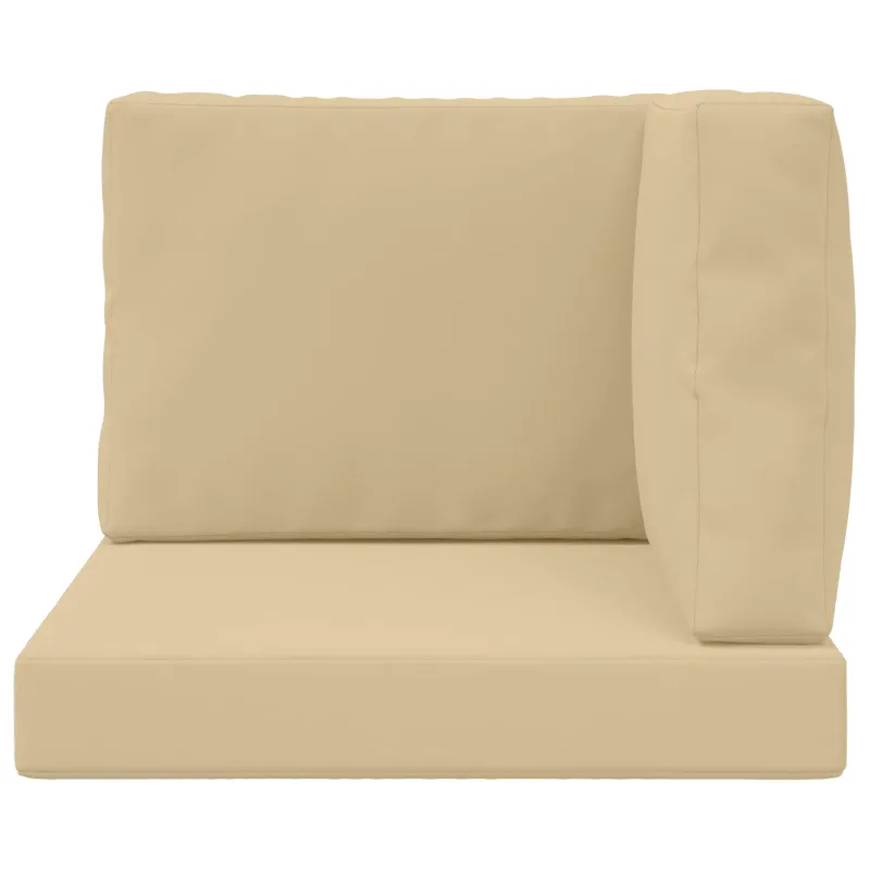 Lauko sofa pagalvėlė 3 pcs Smėlio Poliesteris