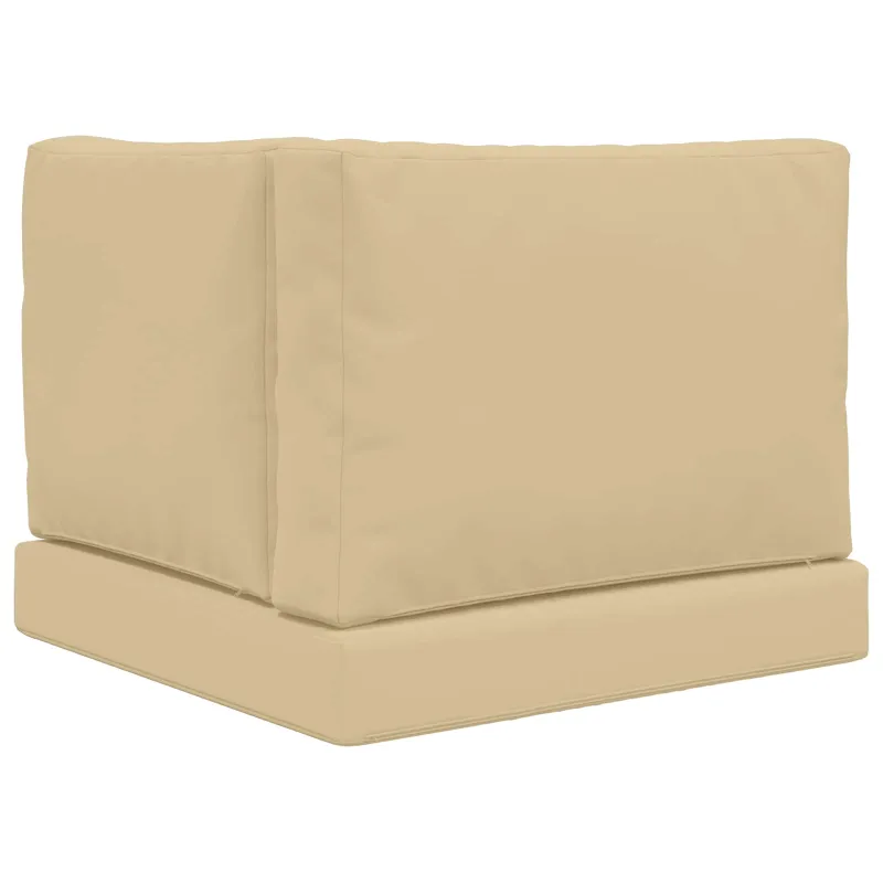 Lauko sofa pagalvėlė 3 pcs Smėlio Poliesteris
