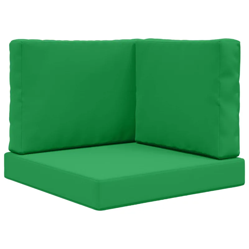 Lauko sofa pagalvėlė 3 pcs Žalia Poliesteris