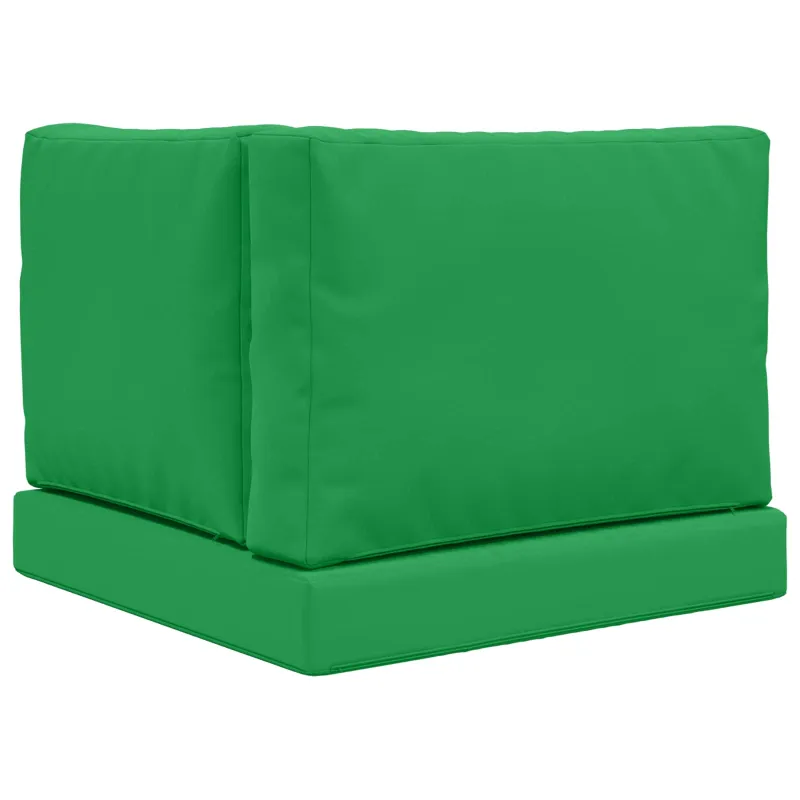 Lauko sofa pagalvėlė 3 pcs Žalia Poliesteris