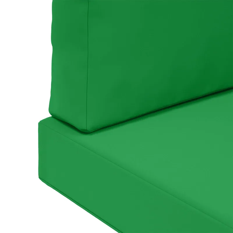 Lauko sofa pagalvėlė 3 pcs Žalia Poliesteris