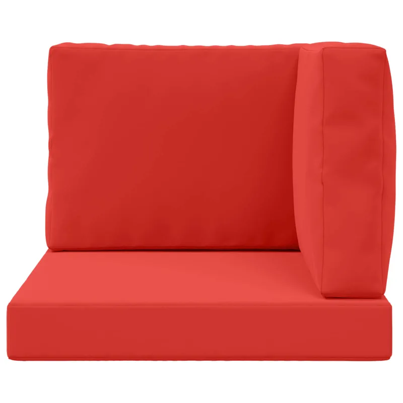 Lauko sofa pagalvėlė 3 pcs Raudona Poliesteris