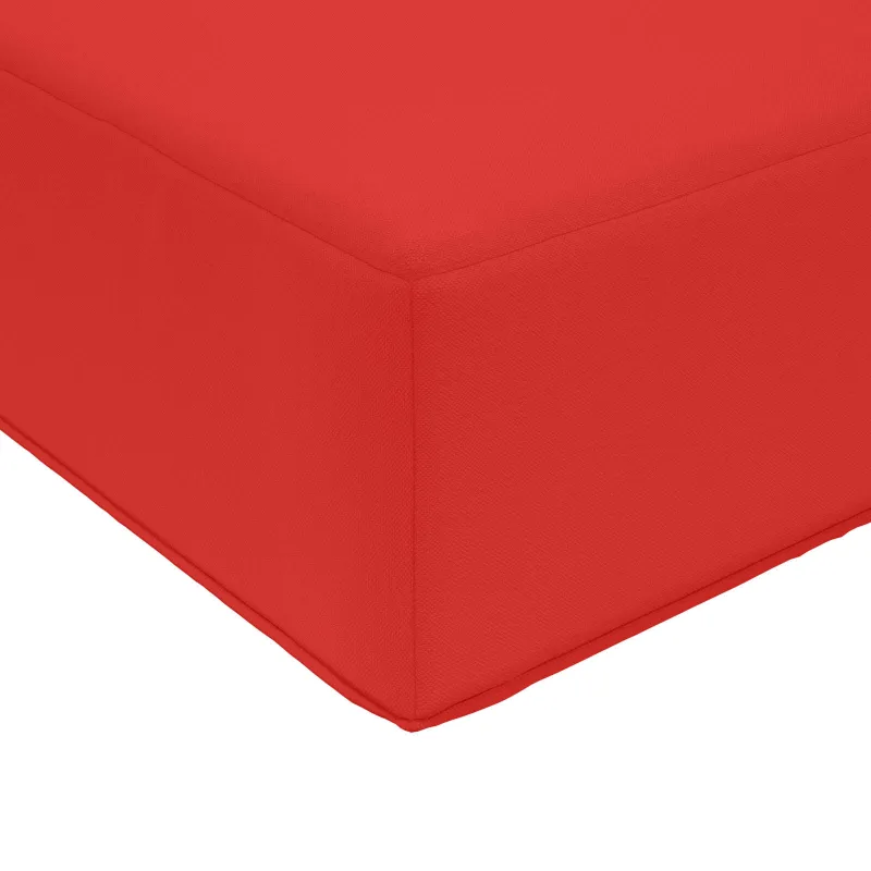 Lauko sofa pagalvėlė 3 pcs Raudona Poliesteris