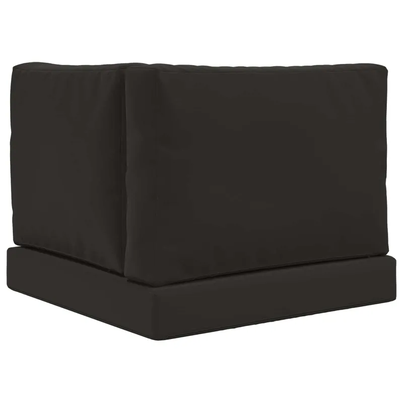Lauko sofa pagalvėlė 3 pcs Juodas Poliesteris