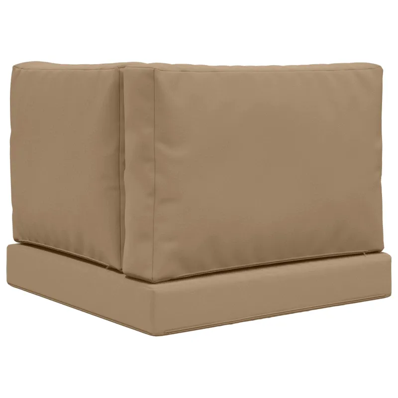 Lauko sofa pagalvėlė 3 pcs Taupe Poliesteris