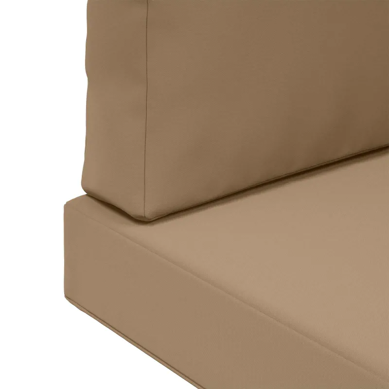 Lauko sofa pagalvėlė 3 pcs Taupe Poliesteris